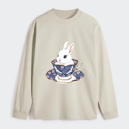 Tokyo-Tiger Cute Rabbit Tea Set Classic Long Sleeve T-Shirt
