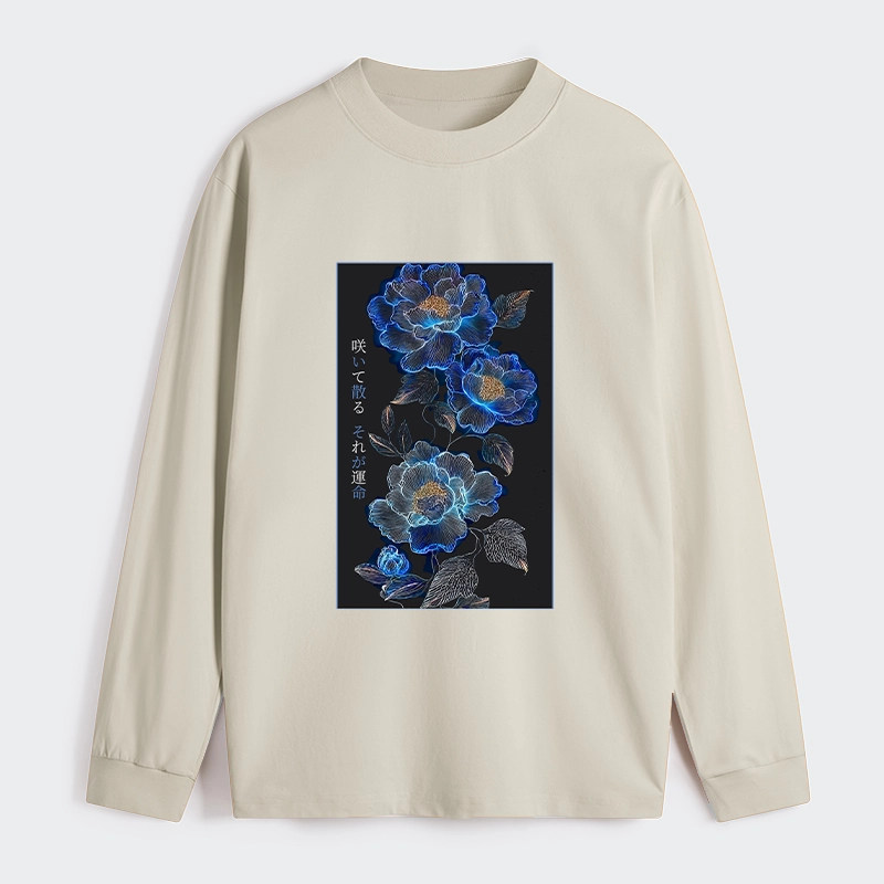 Tokyo-Tiger The Sea Of Flowers In The Darkness Classic Long Sleeve T-Shirt