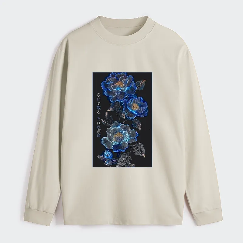 Tokyo-Tiger The Sea Of Flowers In The Darkness Classic Long Sleeve T-Shirt