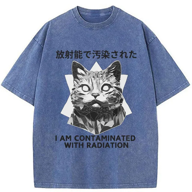 Tokyo-Tiger Mutated Cat Washed T-Shirt