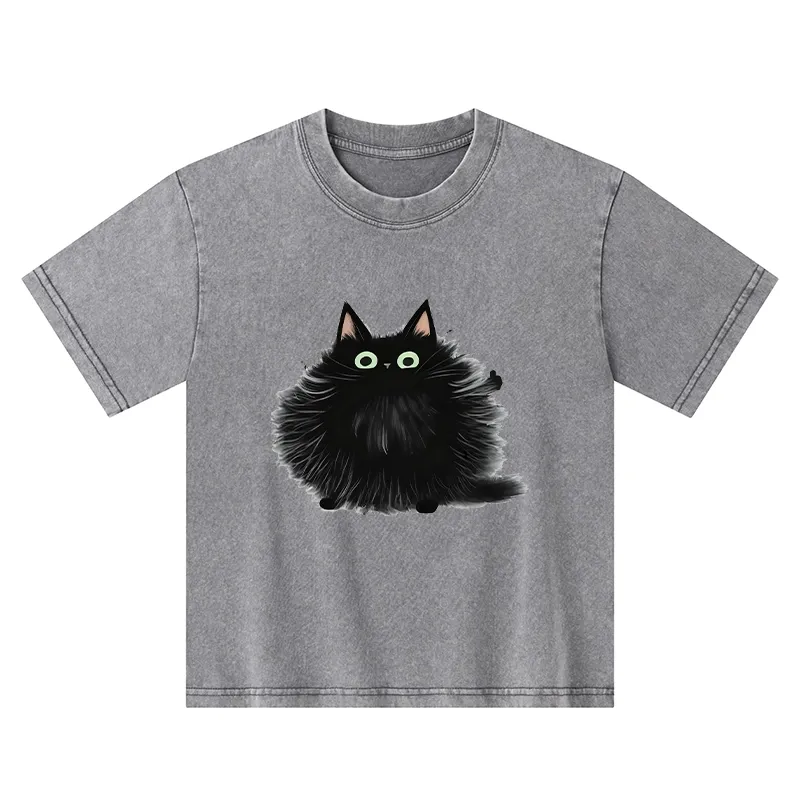 Tokyo-Tiger Cat's Approval Kids Washed T-Shirt