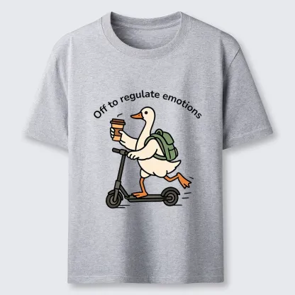Tokyo-Tiger Scooter-Riding Duck’s Self-Care Classic T-Shirt
