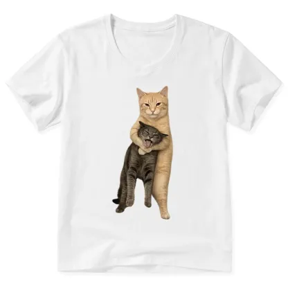 Tokyo-Tiger Orange Cat’s Tight Embrace Classic T-Shirt