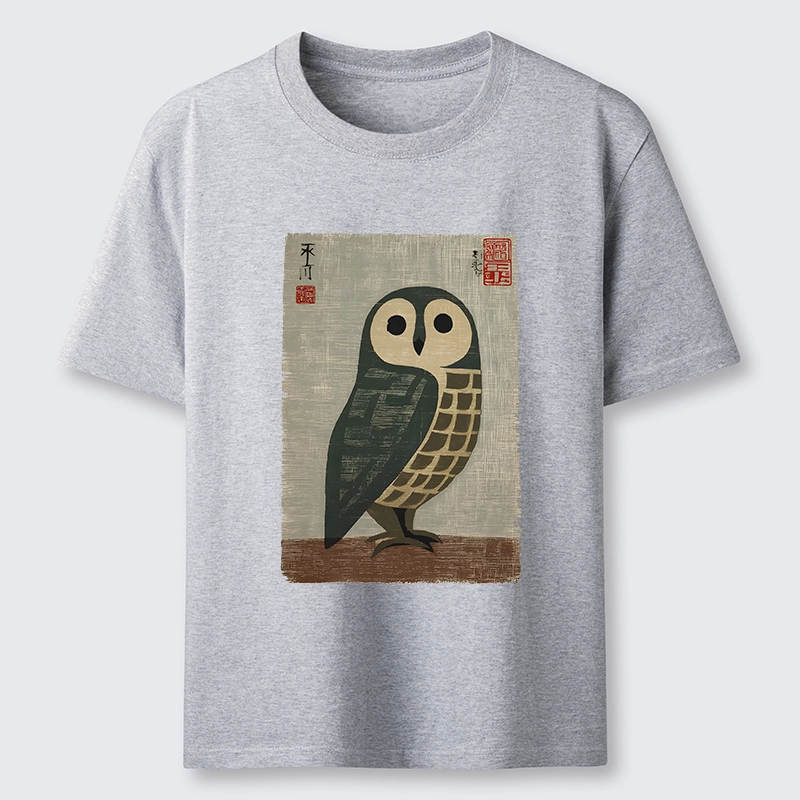 Tokyo-Tiger Traditional Owl In Japanese Art Classic T-Shirt