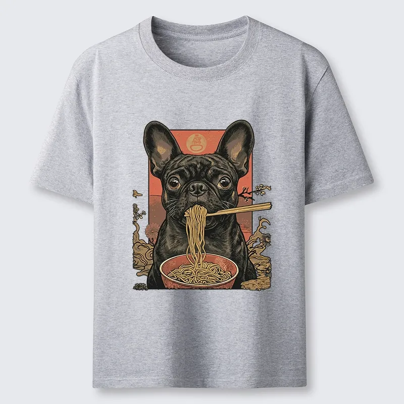 Tokyo-Tiger Vintage Style Dog And Ramen Art Classic T-Shirt