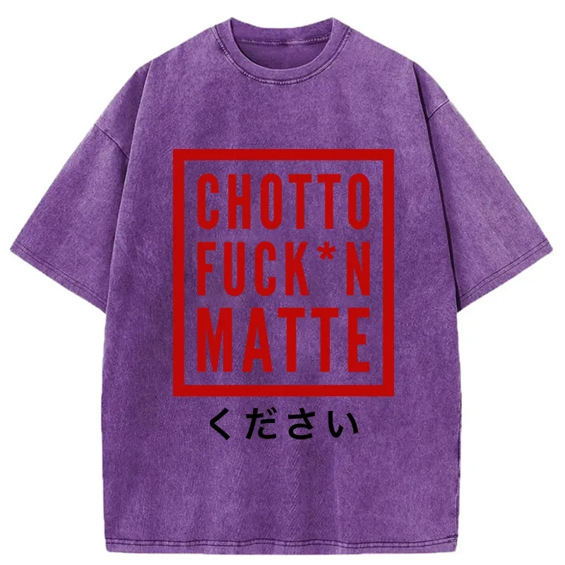Tokyo-Tiger Japanese Chotto Matte Washed T-Shirt Sale