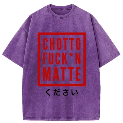 Tokyo-Tiger Japanese Chotto Matte Washed T-Shirt