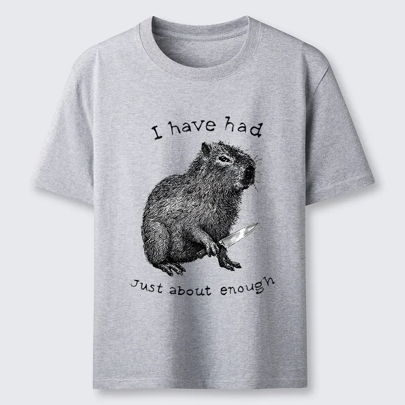 Tokyo-Tiger Capybara With A Knife Classic T-Shirt