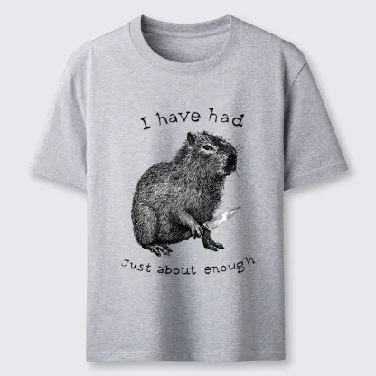 Tokyo-Tiger Capybara With A Knife Classic T-Shirt