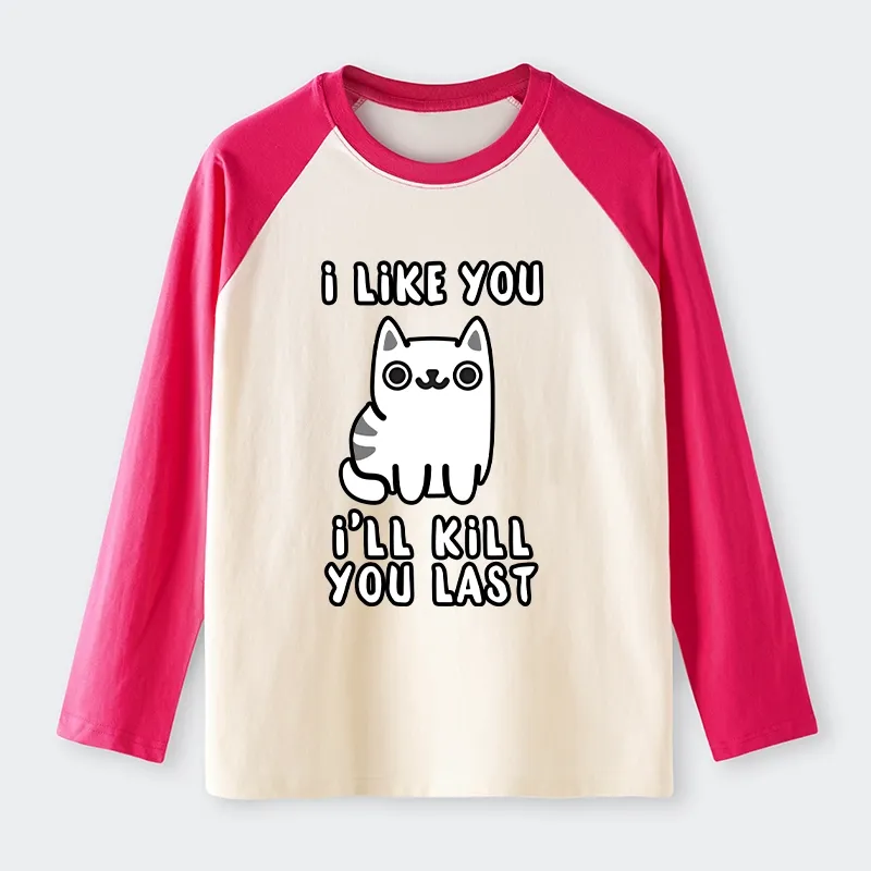 Tokyo-Tiger Cats And Humans Have A Love-hate Relationship Raglan Long Sleeve T-shirt