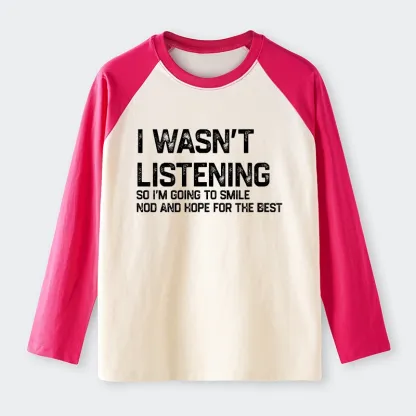 Tokyo-Tiger Indifferent To Everything Raglan Long Sleeve T-shirt