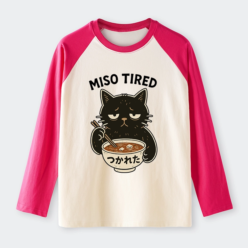 Tokyo-Tiger I’m So Tired Raglan Long Sleeve T-shirt