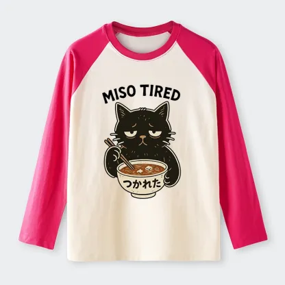 Tokyo-Tiger I’m So Tired Raglan Long Sleeve T-shirt