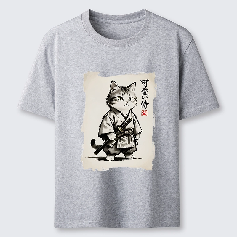 Tokyo-Tiger Japanese Samurai Cat Illustration Classic T-Shirt