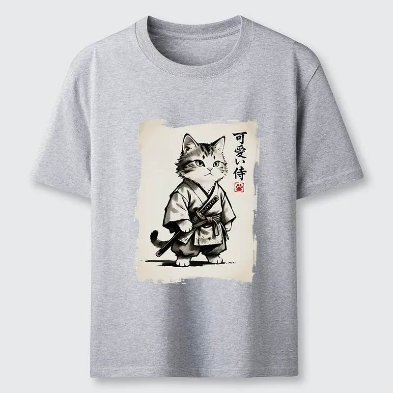 Tokyo-Tiger Japanese Samurai Cat Illustration Classic T-Shirt