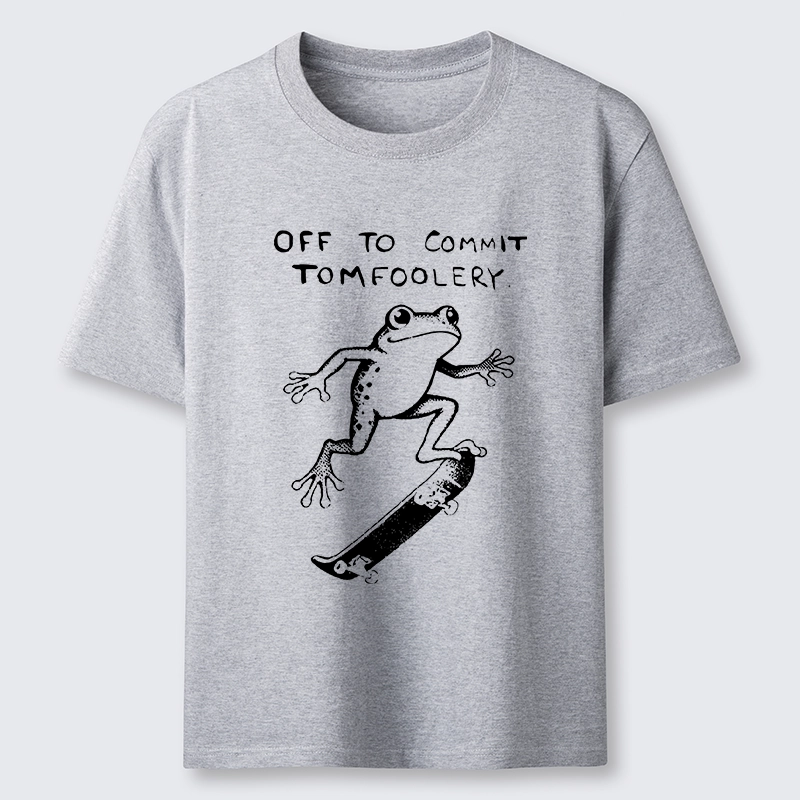 Tokyo-Tiger Playful Frog Skateboarding Classic T-Shirt