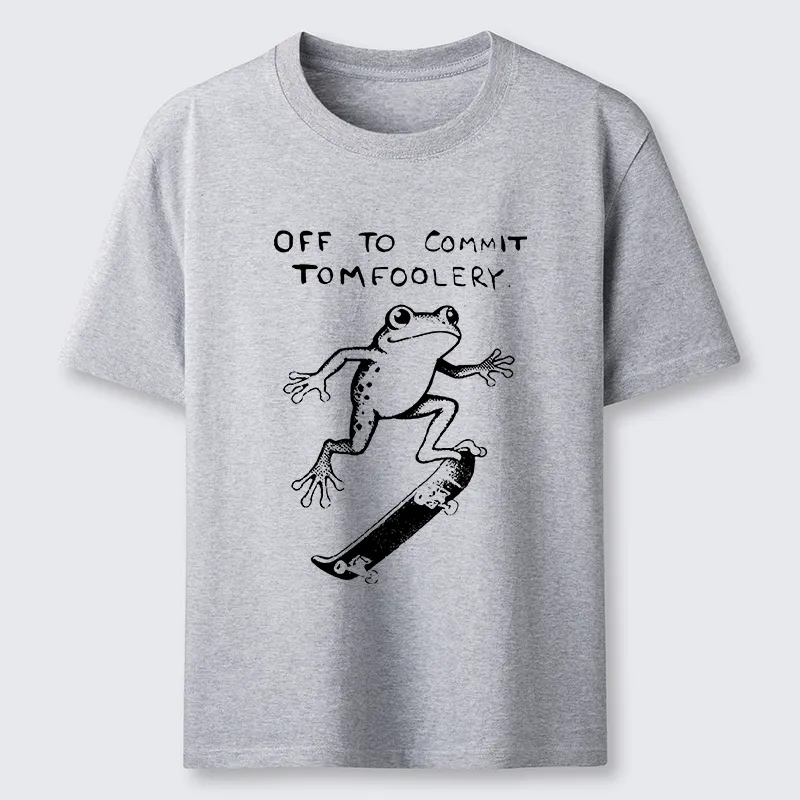 Tokyo-Tiger Playful Frog Skateboarding Classic T-Shirt