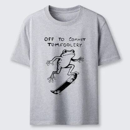 Tokyo-Tiger Playful Frog Skateboarding Classic T-Shirt