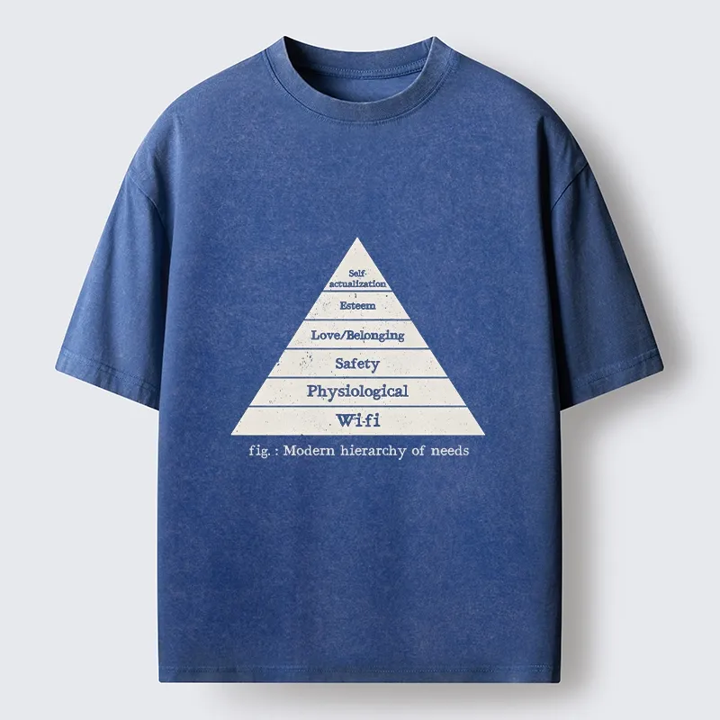 Tokyo-Tiger Funny Wifi Is Essential Meme Washed T-Shirt