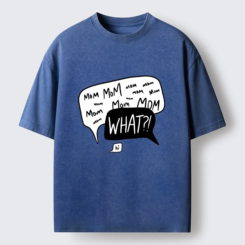 Tokyo-Tiger Chaotic Mom Talk What Meme Art Washed T-Shirt