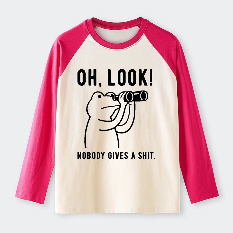 Tokyo-Tiger Frog of Indifference Raglan Long Sleeve T-shirt