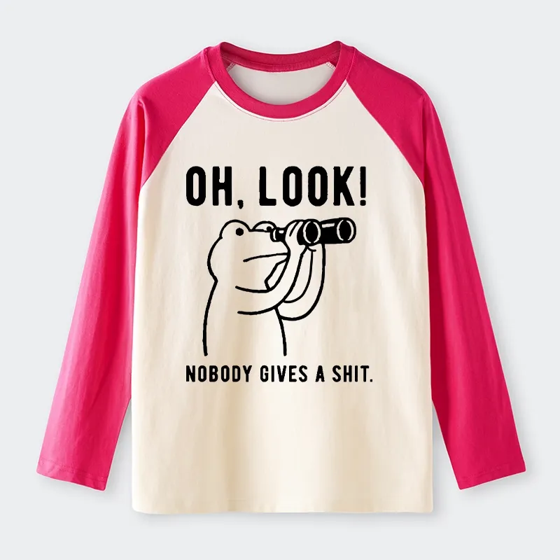 Tokyo-Tiger Frog of Indifference Raglan Long Sleeve T-shirt