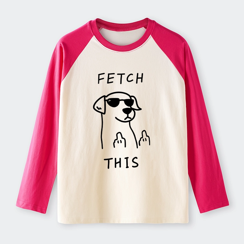 Tokyo-Tiger Rebellious Dog Raglan Long Sleeve T-shirt