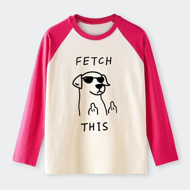 Tokyo-Tiger Rebellious Dog Raglan Long Sleeve T-shirt