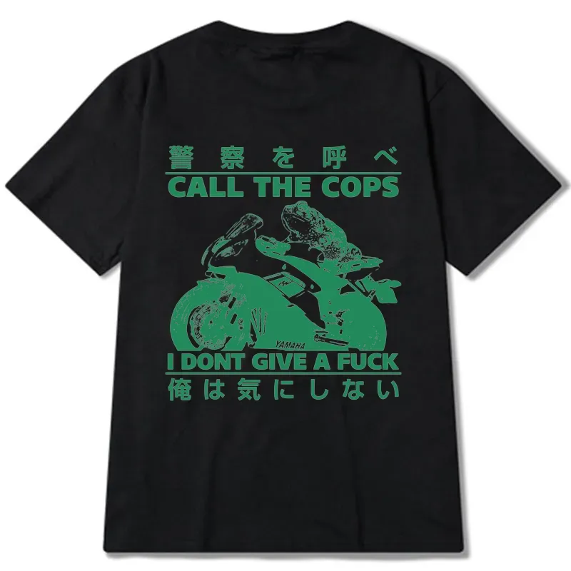 Tokyo-Tiger Funny Frog Riding A Motorcycle Back Classic T-Shirt