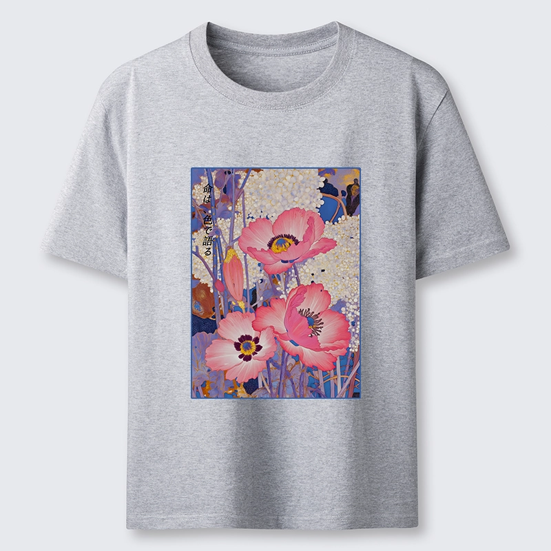 Tokyo-Tiger Vintage Japanese Poppy Art Classic T-Shirt