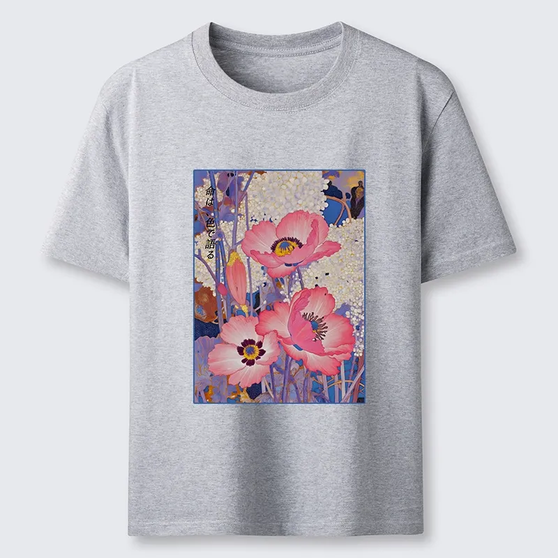 Tokyo-Tiger Vintage Japanese Poppy Art Classic T-Shirt