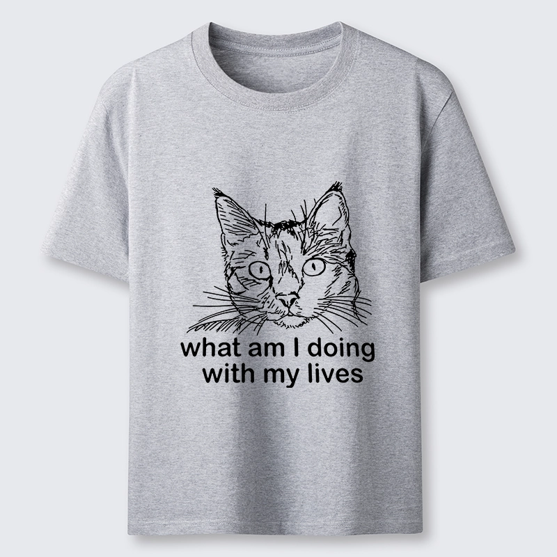 Tokyo-Tiger Confused Cat Life Reflection Classic T-Shirt