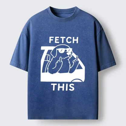 Tokyo-Tiger Sassy Dog With Sunglasses Washed T-Shirt