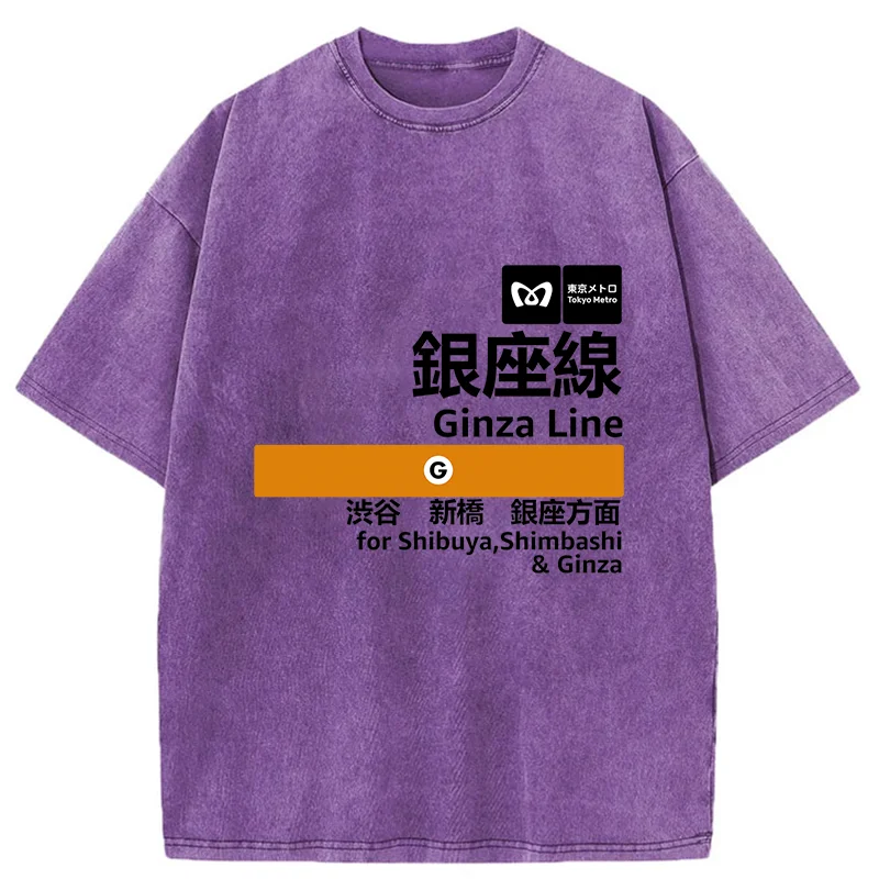 Tokyo-Tiger Ginza Line Japan Washed T-Shirt