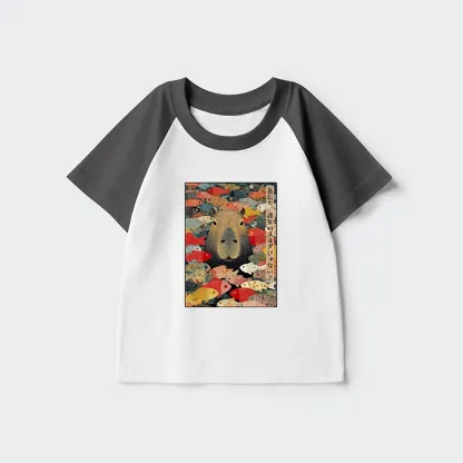Tokyo-Tiger Am I Too Lovable? Kids Raglan T-shirt