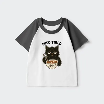 Tokyo-Tiger I’m So Tired Kids Raglan T-shirt