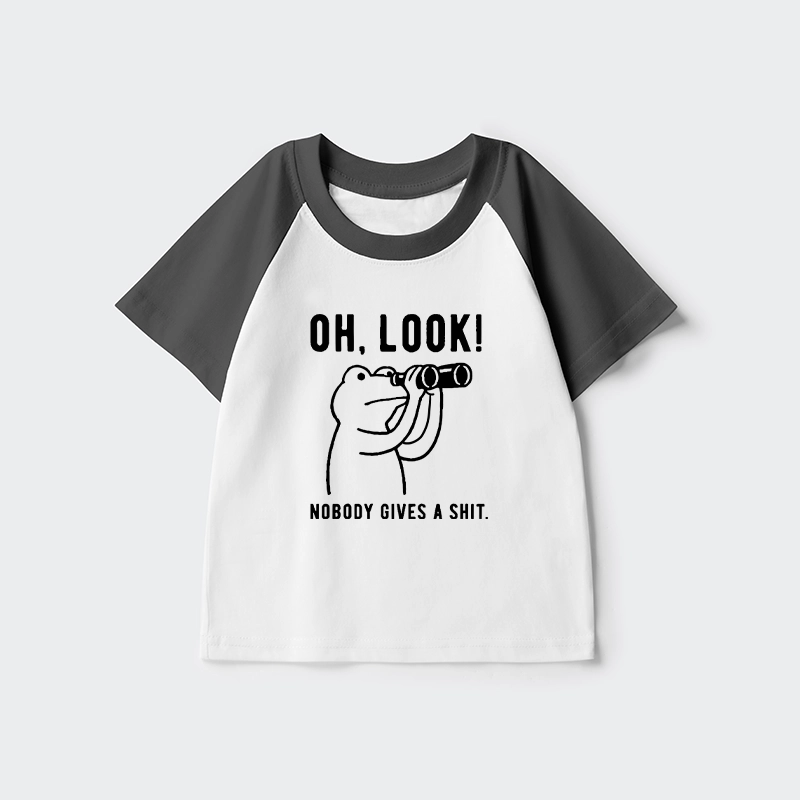 Tokyo-Tiger Frog of Indifference Kids Raglan T-shirt