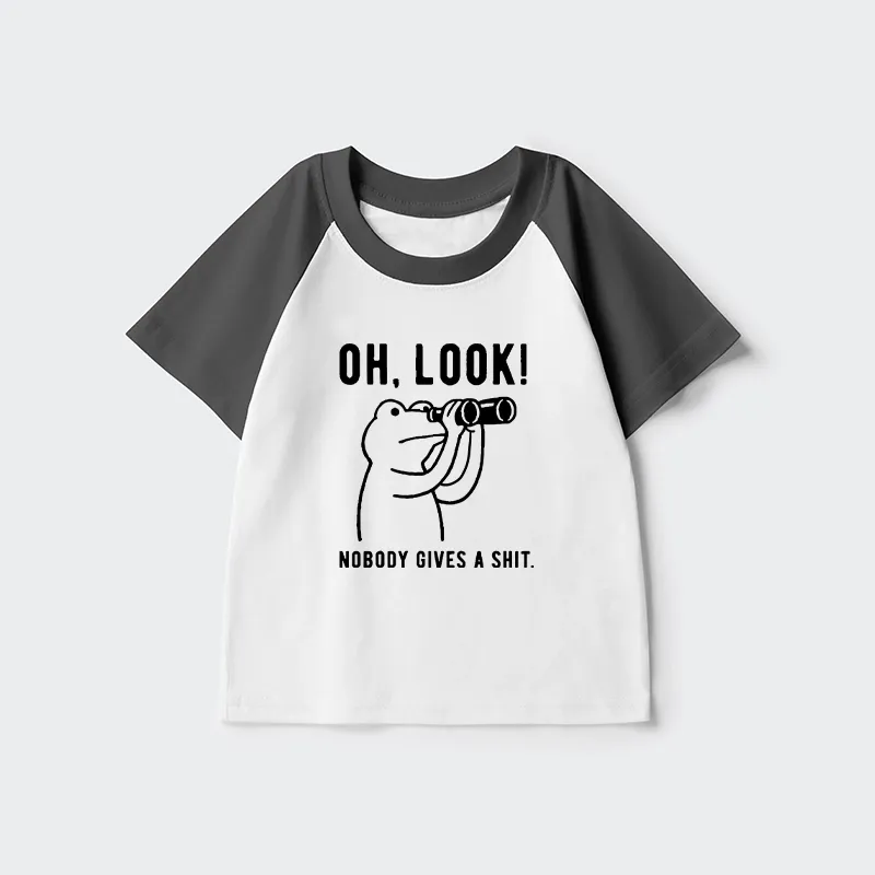 Tokyo-Tiger Frog of Indifference Kids Raglan T-shirt