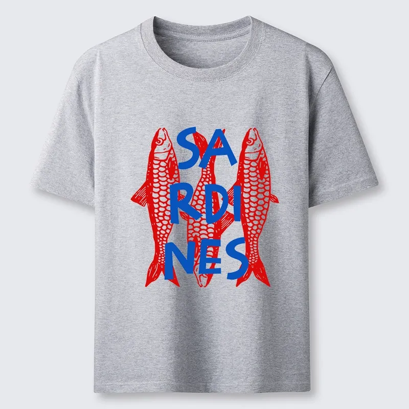 Tokyo-Tiger Vibrant Red Sardines Art Classic T-Shirt