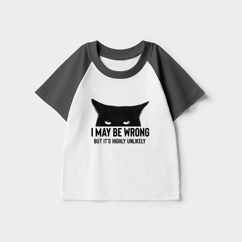 Tokyo-Tiger Cat Can Do No Wrong Kids Raglan T-shirt