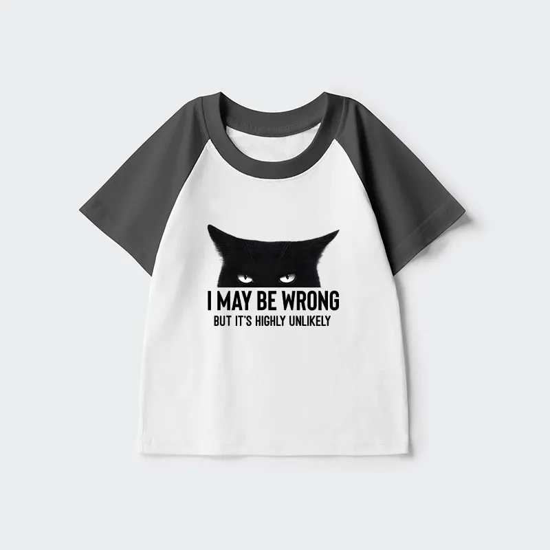 Tokyo-Tiger Cat Can Do No Wrong Kids Raglan T-shirt