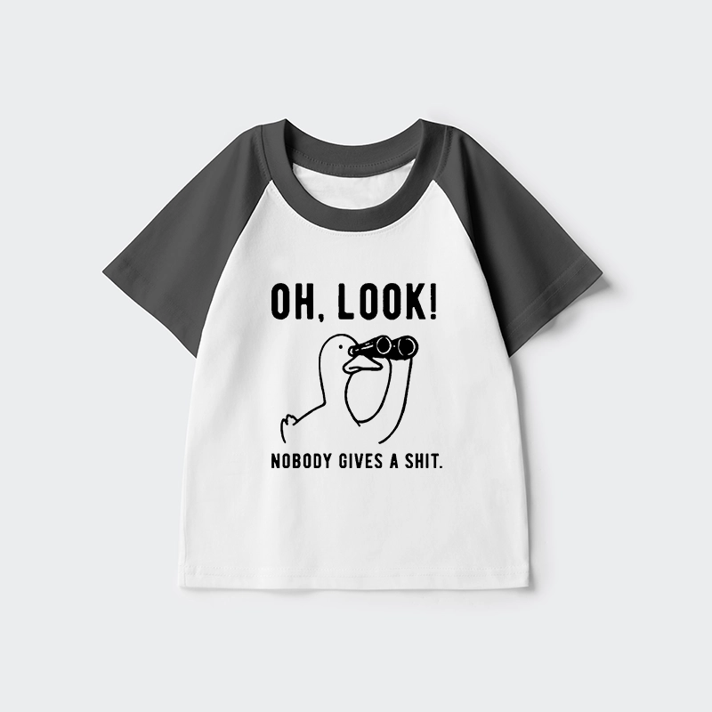 Tokyo-Tiger No One Cares About The Duck Kids Raglan T-shirt