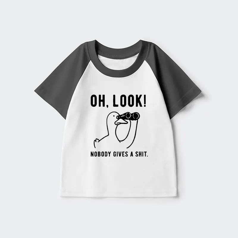 Tokyo-Tiger No One Cares About The Duck Kids Raglan T-shirt