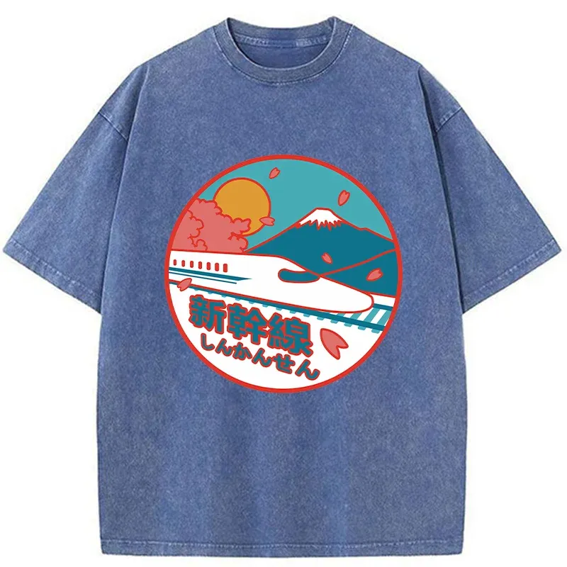 Tokyo-Tiger Japan Shinkansen Washed T-Shirt