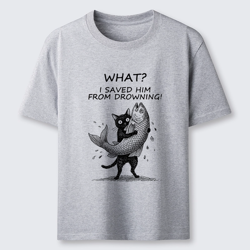 Tokyo-Tiger Cat Claims Fish Saving Meme Classic T-Shirt