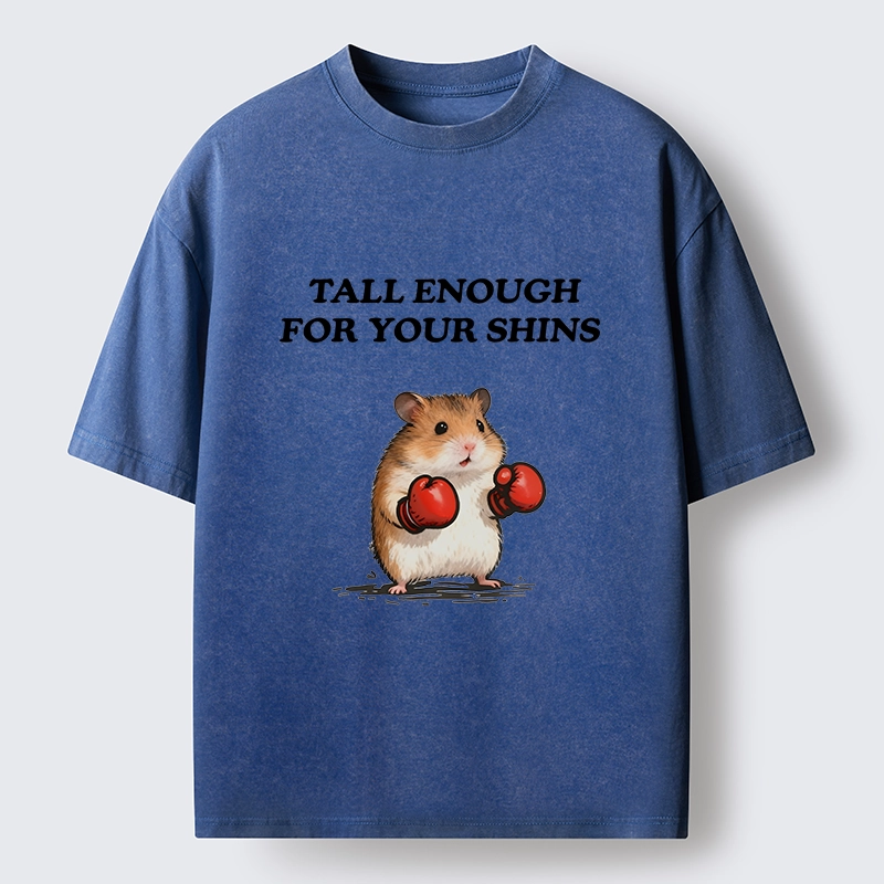 Tokyo-Tiger Meme Hamster With Boxing Gloves Washed T-Shirt