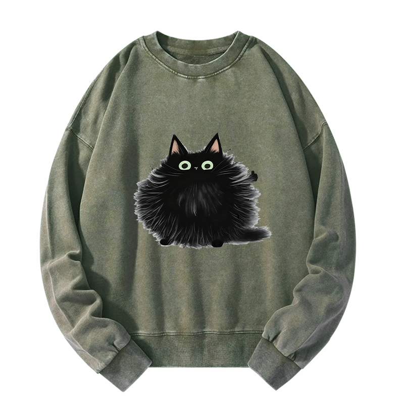 Tokyo-Tiger Cat's Approval Washed Sweatshirt