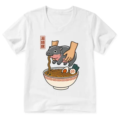 Tokyo-Tiger Noodles Got Me V-Neck Classic T-Shirt