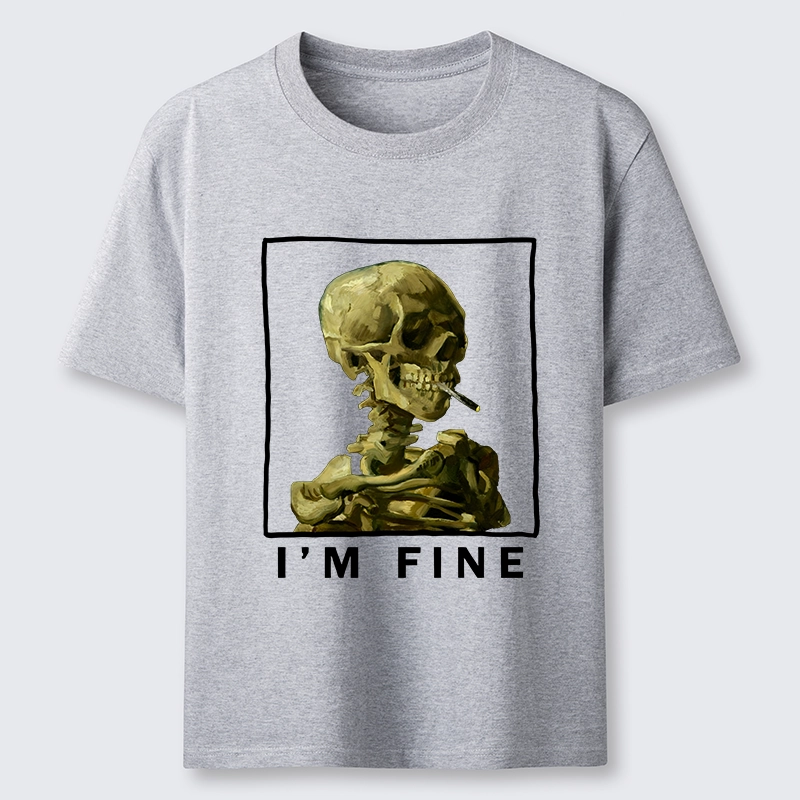 Tokyo-Tiger Skeleton Says Im Fine Classic T-Shirt