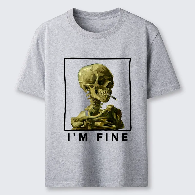 Tokyo-Tiger Skeleton Says Im Fine Classic T-Shirt